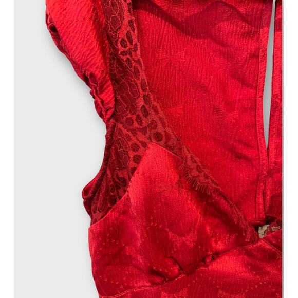 Free People Foolish Heart Midi Dress Size Medium - Picture 11 of 16